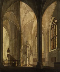 Interno di chiesa. XIX secolo